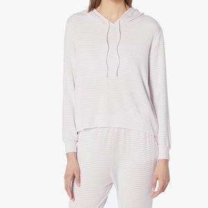 Eberjey Sadie Stripes - The High-Low Hoodie